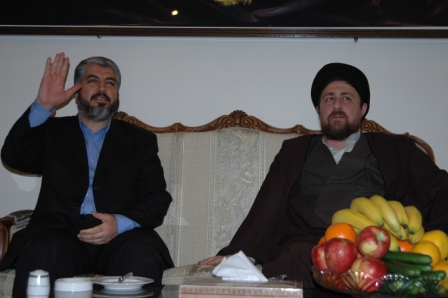 دیدار با خالد مشعل در حرم امام خمینی 07-03-84